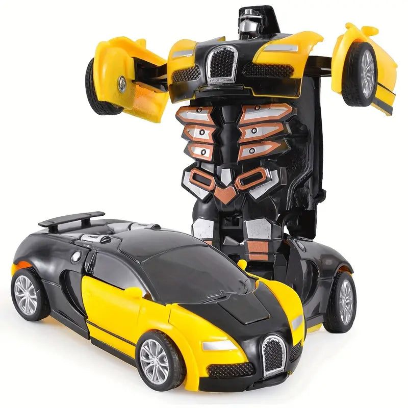 Automatic One key Transforming Robot Plastic Model Car Toy For Kids The Children Warehouse