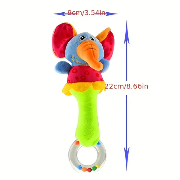 Puzzle Plush Hand Rattle Baby Toy