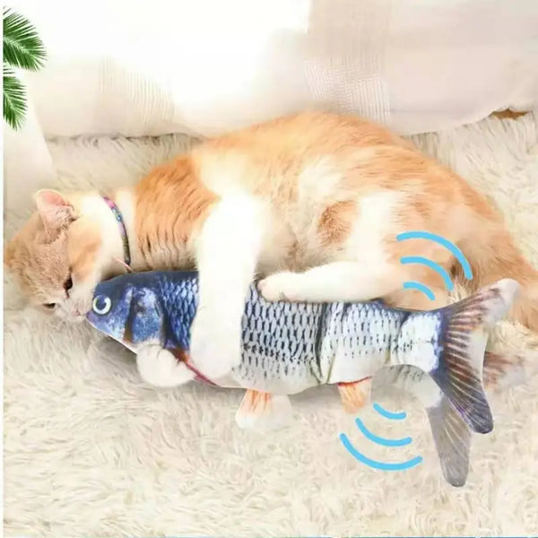 Flopping Fish Plush Cat Toy