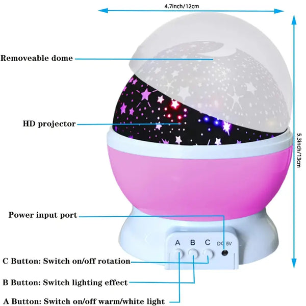 1pc Projector Star LED Night Light