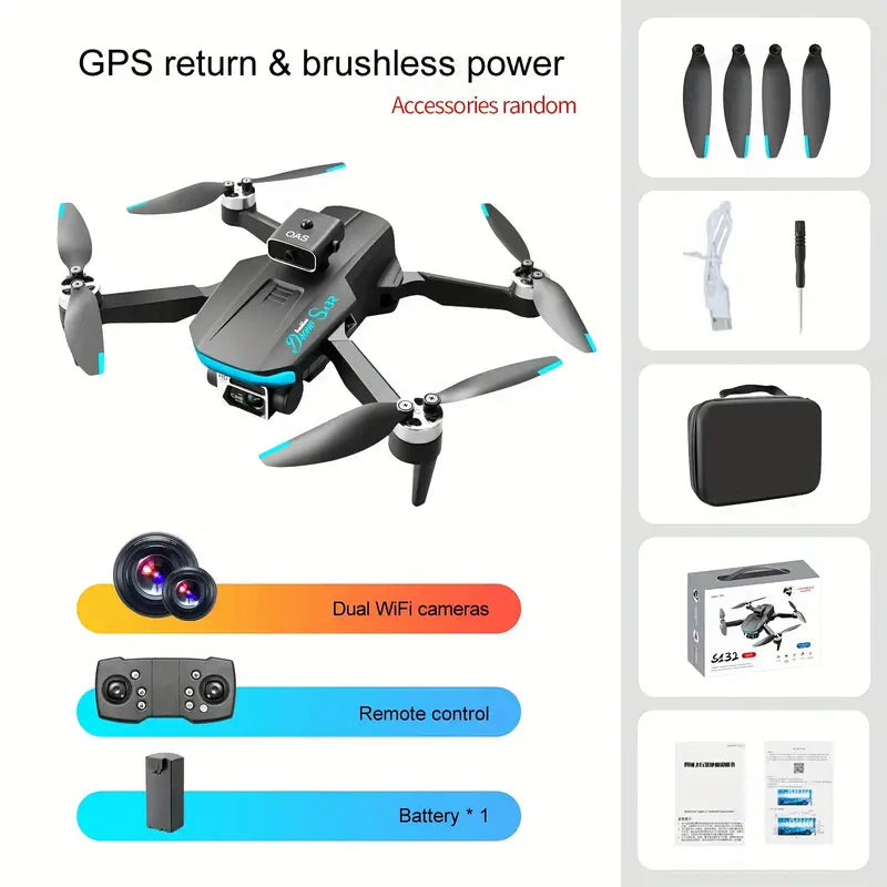 HD Obstacle Avoidance Brushless GPS Drone