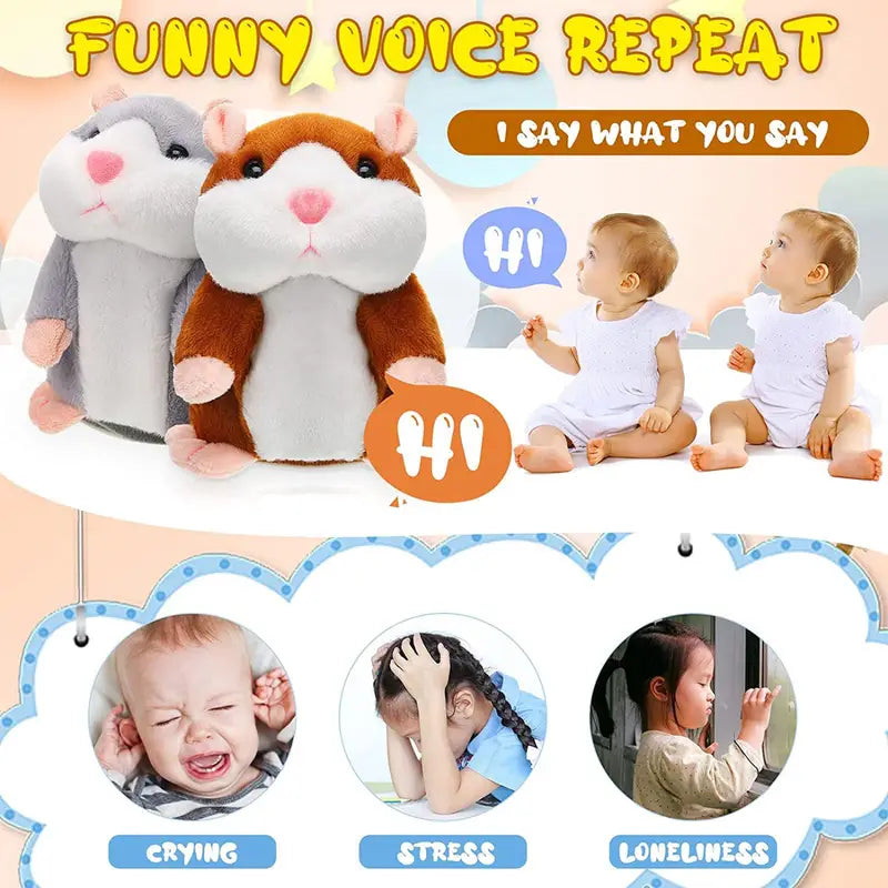 Adorable Talking Hamster Toy