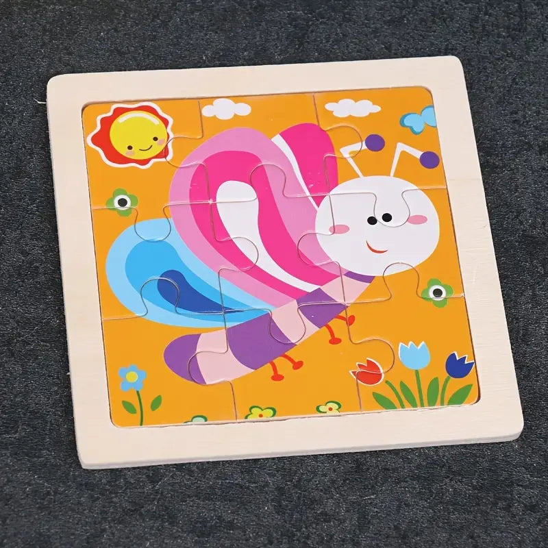 Kid's Educational Wooden Jigsaw Puzzles