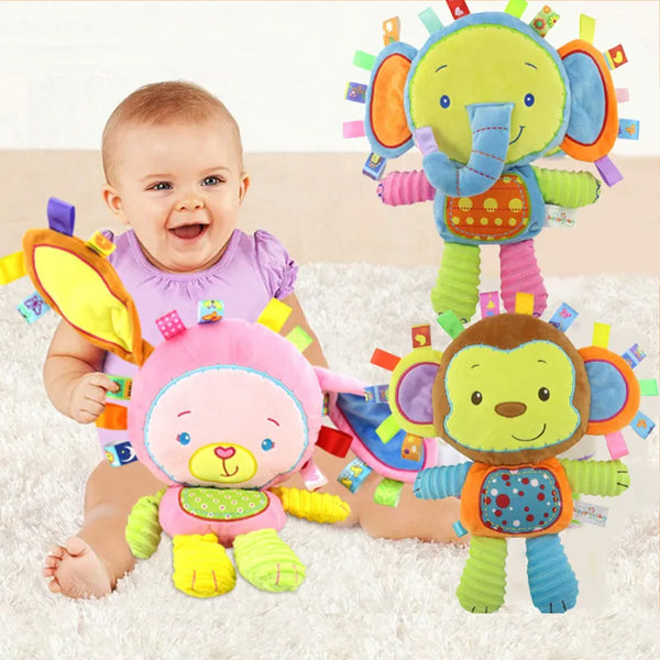 Stuffed Animal Soft Baby Rattles Toy