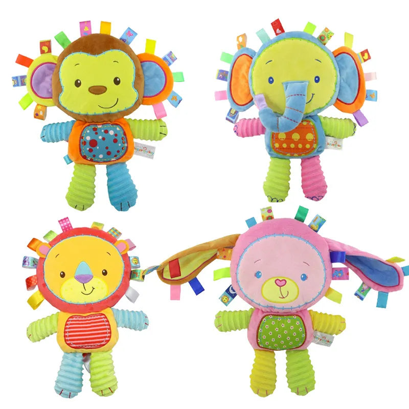 Stuffed Animal Soft Baby Rattles Toy