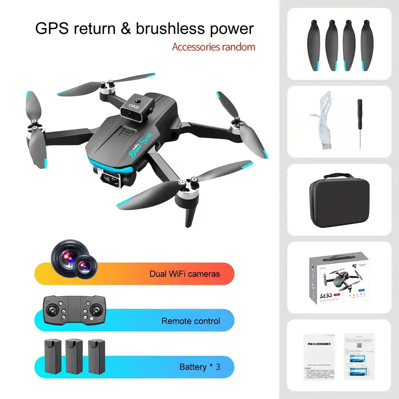 HD Obstacle Avoidance Brushless GPS Drone