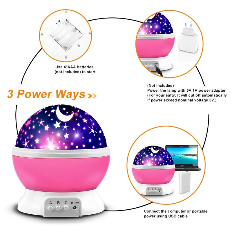 1pc Projector Star LED Night Light