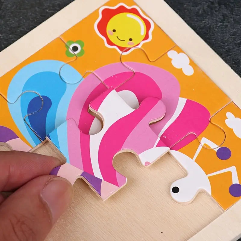 Kid's Educational Wooden Jigsaw Puzzles