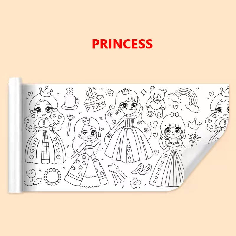 Art paper for kids, coloring paper roll