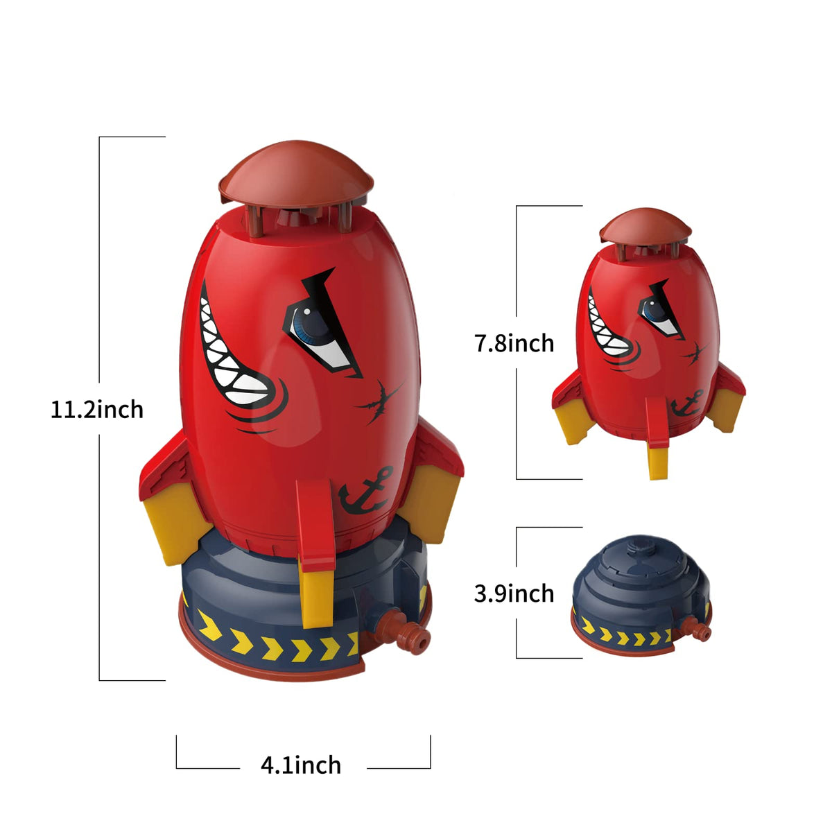 WATER ROCKET SPRINKLER GARDEN TOY