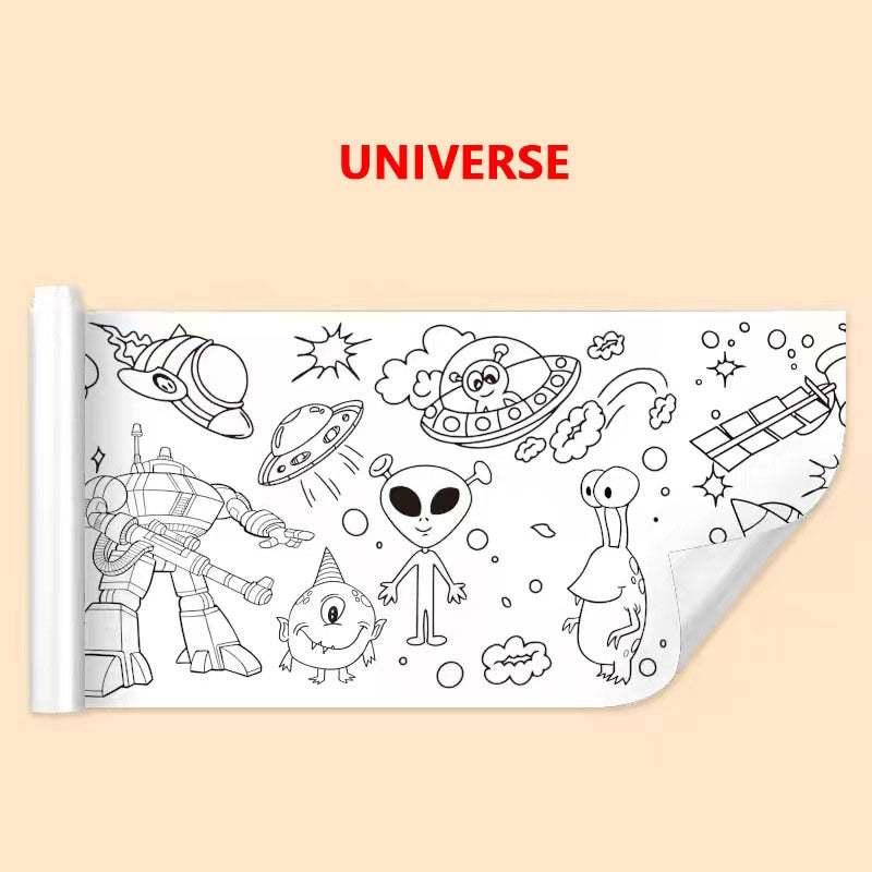 Art paper for kids, coloring paper roll