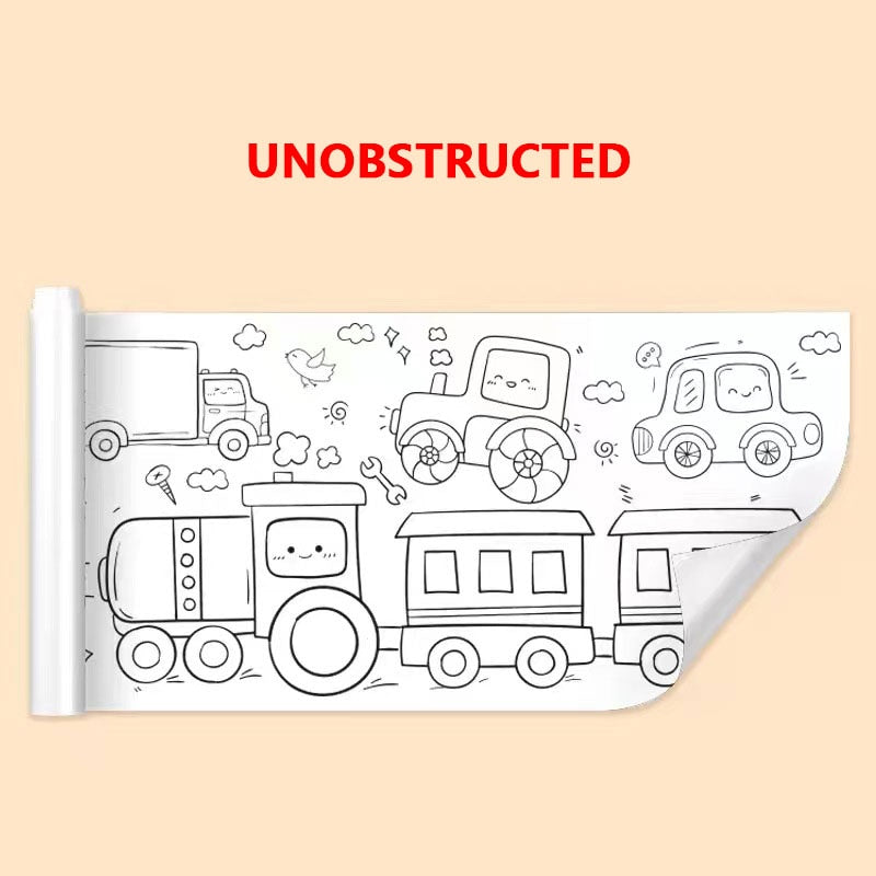 Art paper for kids, coloring paper roll